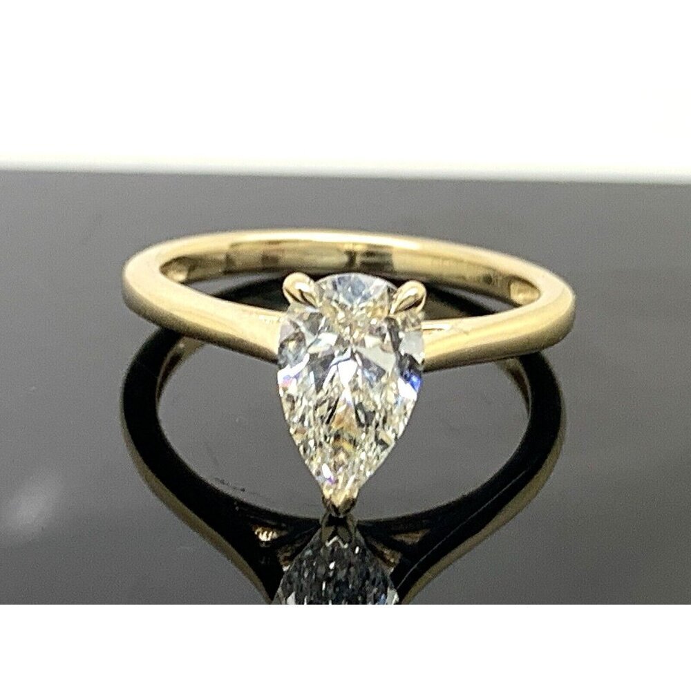 Unique Moments Engagement Ring Lab Created 1 Carat Diamond 14k Yellow Go…